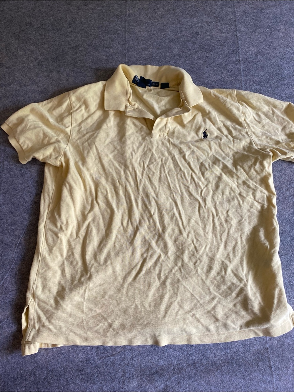 Vintage Butter Yellow Ralph Lauren Polo